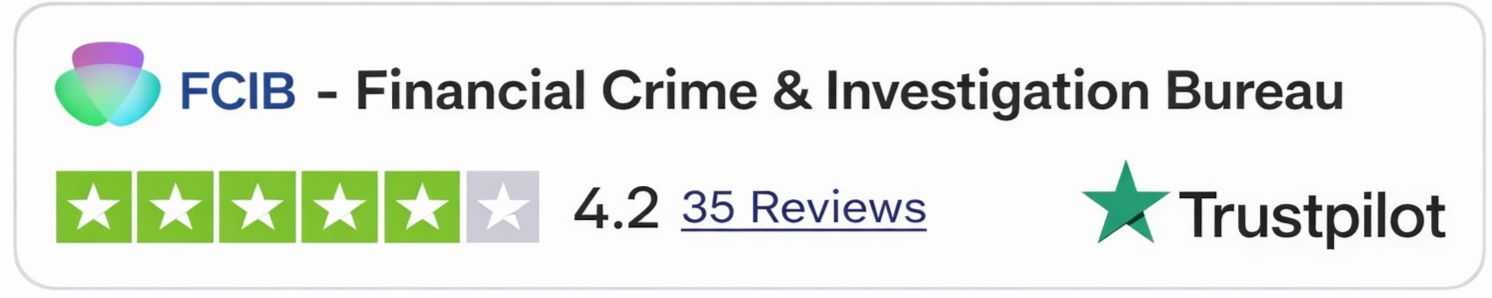 FCIB Trustpilot Rating - 4.2 Stars, 35 Reviews